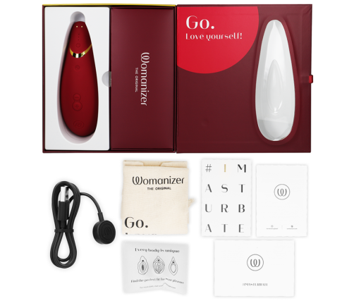 WOMANIZER - PREMIUM 2 CLITORAL STIMULATOR BORDEAUX