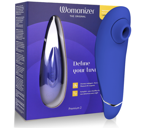 WOMANIZER - PREMIUM 2 CLITORAL STIMULATOR BLUEBERRY