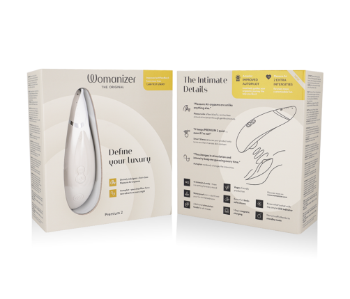 WOMANIZER - PREMIUM 2 CLITORAL STIMULATOR WARM GRAY