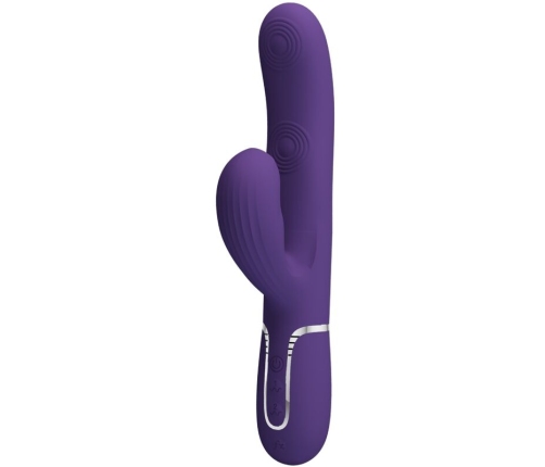 PRETTY LOVE - PERLITA VIBRADOR PUNTO G 3 EN 1 MULTIFUNCIÓN MORADO