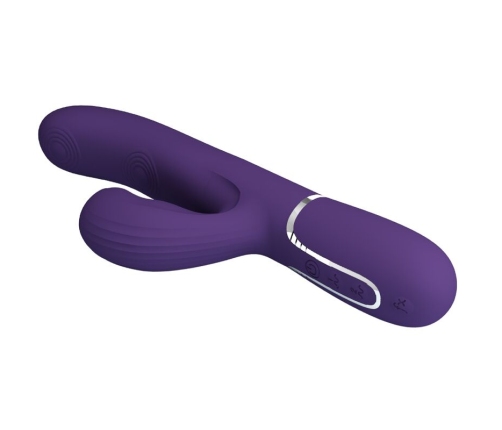 PRETTY LOVE - PERLITA VIBRADOR PUNTO G 3 EN 1 MULTIFUNCIÓN MORADO