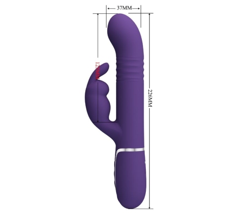 PRETTY LOVE - COALE RABBIT VIBRATOR 4 IN 1 PURPLE