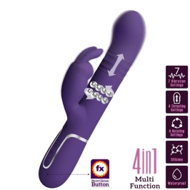 PRETTY LOVE - COALE RABBIT VIBRATOR 4 IN 1 PURPLE PRETTY LOVE - COALE RABBIT VIBRATOR 4 IN 1 PURPLE