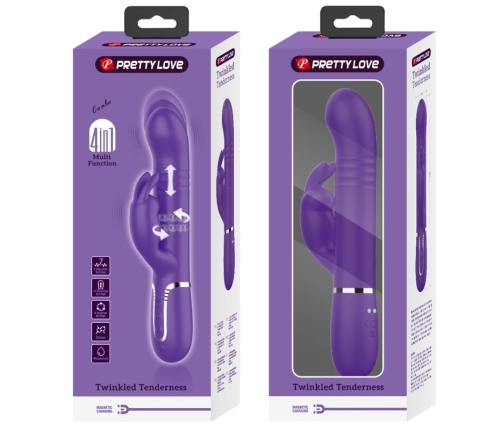 PRETTY LOVE - COALE RABBIT VIBRATOR 4 IN 1 PURPLE