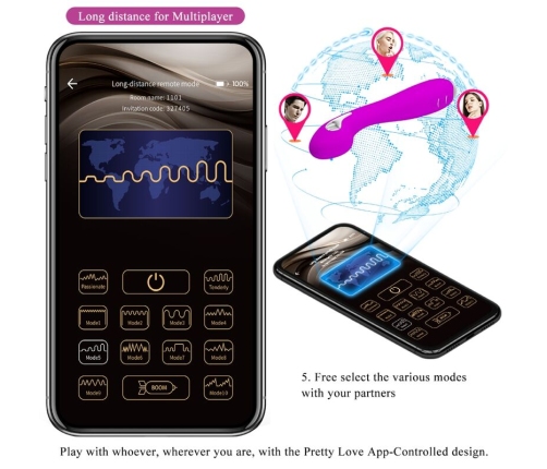 PRETTY LOVE - HECTOR VIBRADOR ELECTROSHOCK APP GRATUITA VIOLETA