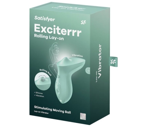 SATISFYER - EXCITERRR LAY-ON CLITORIS MINT VIBRATOR