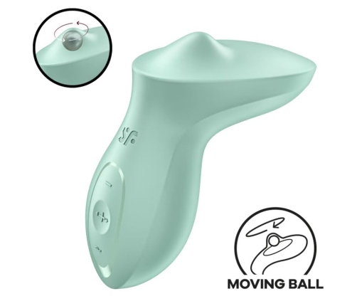 SATISFYER - EXCITERRR LAY-ON CLITORIS MINT VIBRATOR