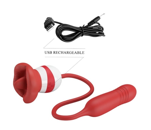 PRETTY LOVE - ASHLYNN MASTURBADOR BOCA ROJO