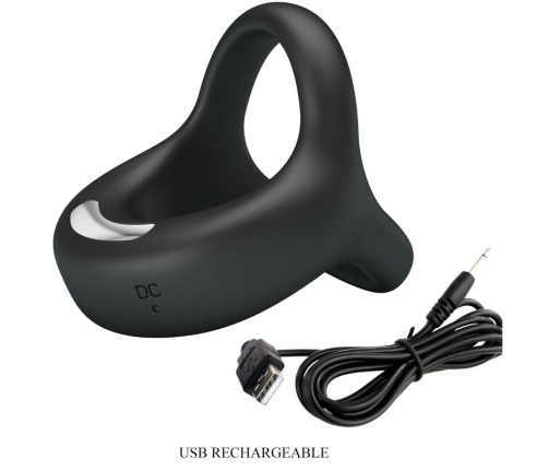 PRETTY LOVE - ELLIOTT ANILLO VIBRADOR NEGRO