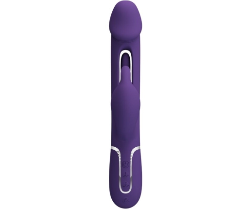 PRETTY LOVE - KAMPAS VIBRADOR RABBIT 3 EN 1 MULTIFUNCIÓN CON LENGUA VIOLETA
