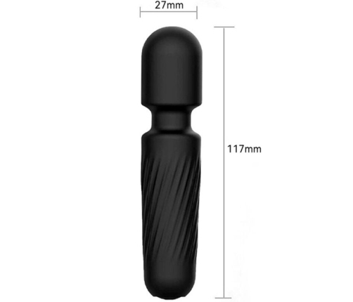 ARMONY - YOUR MAGIC MASSAGER & VIBRATOR RECHARGEABLE 10 VIBRATIONS BLACK