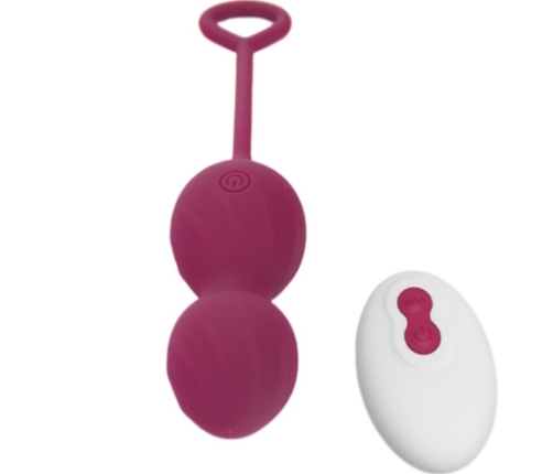 ARMONY - BLOSSOMS VAGINAL DUMBBELL VIBRATION REMOTE CONTROL 10 VIBRATIONS DARK RED