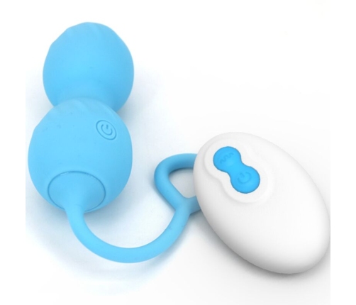 ARMONY - BLOSSOMS VAGINAL DUMBBELL VIBRATION REMOTE CONTROL 10 VIBRATIONS BLUE