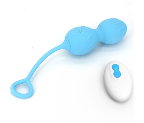 ARMONY - BLOSSOMS VAGINAL DUMBBELL VIBRATION REMOTE CONTROL 10 VIBRATIONS BLUE