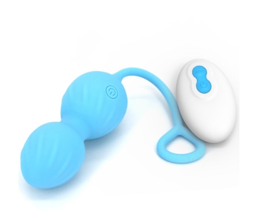 ARMONY - BLOSSOMS VAGINAL DUMBBELL VIBRATION REMOTE CONTROL 10 VIBRATIONS BLUE