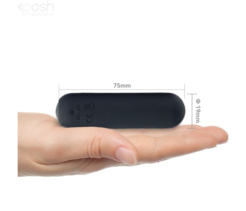 ARMONY - SPLASH HAHA VIBRATOR BULLET SILICONE 10 VIBRATIONS 75 X 19 CM BLACK