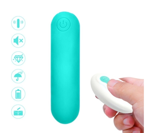 ARMONY - SPLASH JOLINE VIBRATOR BULLET SILICONE REMOTE CONTROL 10 VIBRATIONS 65 X 15 CM GREEN