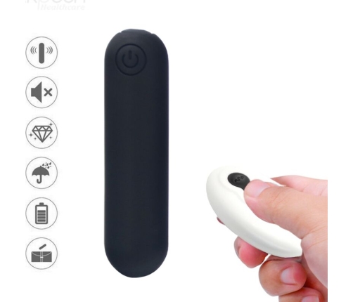 ARMONY - SPLASH JOLINE BALA VIBRADORA SILICONA CONTROL REMOTO 10 VIBRACIONES 65 X 15 CM NEGRO