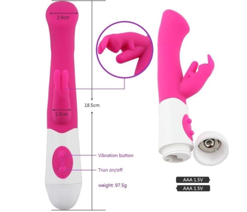 ARMONY - RABBIT VIBRATOR & STIMULATOR G SPOT 10 SPEEDS PINK