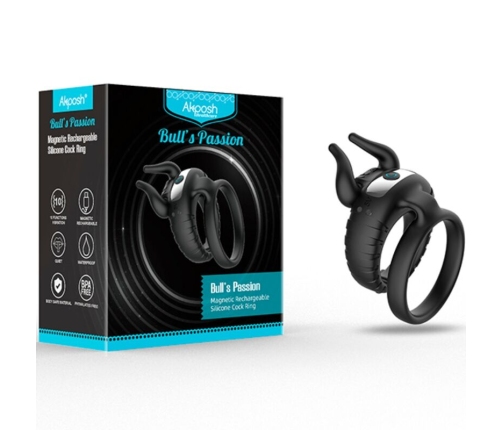 ARMONY - BULL'S PASION RING VIBRATOR 10 SPEEDS BLACK
