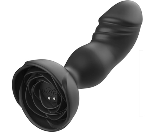 ARMONY - EXTREME A BLOOM ROSE VIBRATOR & ANAL PLUG REMOTE CONTROL BLACK