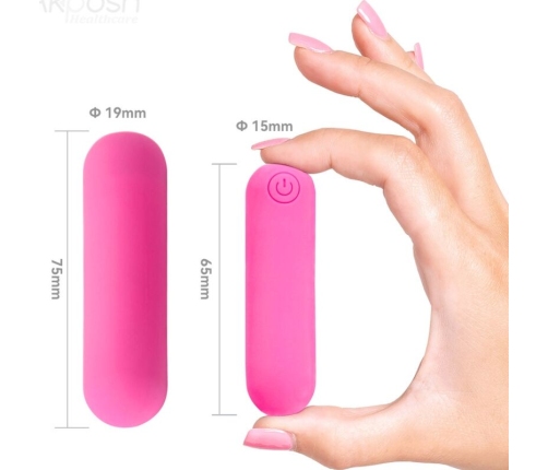 ARMONY - SPLASH HAHA VIBRATOR BULLET SILICONE 10 VIBRATIONS 75 X 19 CM PINK