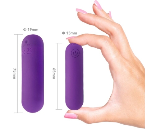 ARMONY - SPLASH HAHA VIBRATOR BULLET SILICONE 10 VIBRATIONS 75 X 19 CM PURPLE