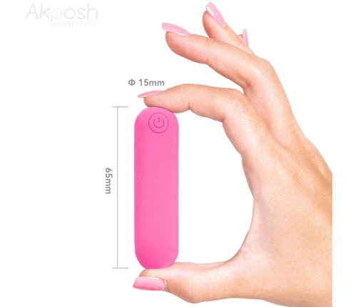 ARMONY - SPLASH JOLINE VIBRATOR BULLET SILICONE REMOTE CONTROL 10 VIBRATIONS 65 X 15 CM PINK