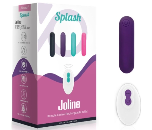 ARMONY - SPLASH JOLINE VIBRATOR BULLET SILICONE REMOTE CONTROL 10 VIBRATIONS 6.5 X 1.5 CM PURPLE