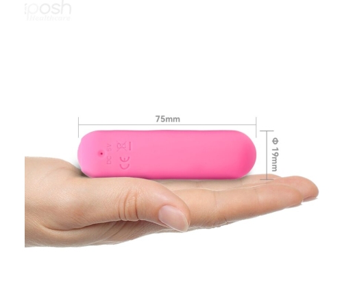 ARMONY - SPLASH JOIE BALA VIBRADORA SILICONA CONTROL REMOTO 10 VIBRACIONES 75 X 19 CM ROSA