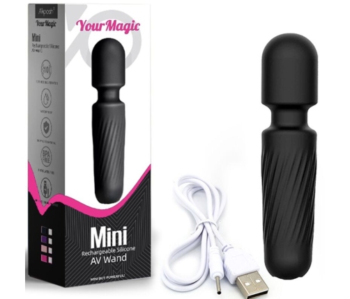 ARMONY - YOUR MAGIC MASSAGER & VIBRATOR RECHARGEABLE 10 VIBRATIONS BLACK