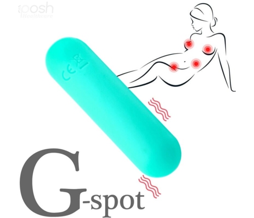 ARMONY - SPLASH HAHA VIBRATOR BULLET SILICONE 10 VIBRATIONS 75 X 19 CM GREEN