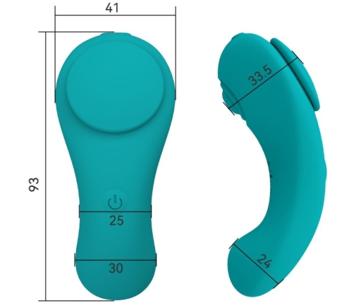 ARMONY - PLEASURE PANTY VIBRATOR REMOTE CONTROL 3 SPEEDS GREEN