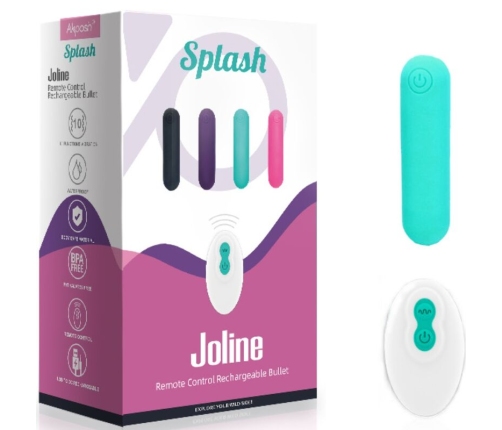 ARMONY - SPLASH JOLINE VIBRATOR BULLET SILICONE REMOTE CONTROL 10 VIBRATIONS 65 X 15 CM GREEN