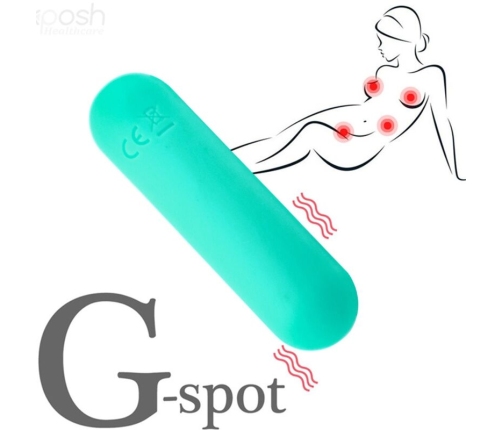 ARMONY - SPLASH JOLINE VIBRATOR BULLET SILICONE REMOTE CONTROL 10 VIBRATIONS 65 X 15 CM GREEN