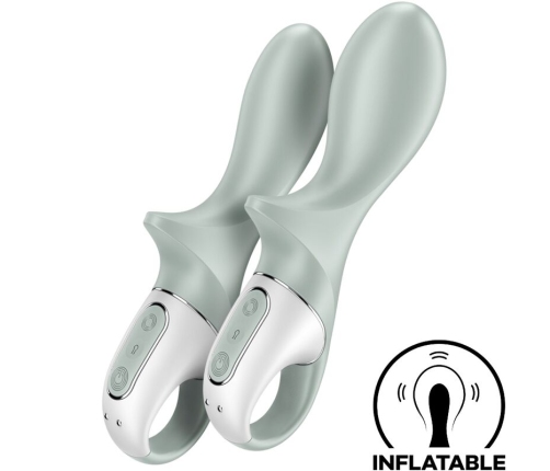 SATISFYER - AIR PUMP BOOTY 3 INFLATABLE ANAL VIBRATOR GREYGREEN