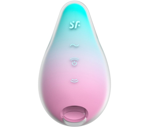 SATISFYER - MERMAID VIBES STIMULATOR & VIBRATOR MINT AND PINK