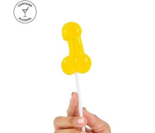 SECRETPLAY - COCK LOLLIPOP WITH ALCOHOL PINEAPPLE COLADA