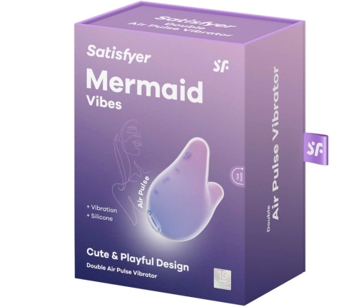 SATISFYER - MERMAID VIBES STIMULATOR & VIBRATOR VIOLET AND PINK