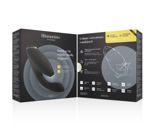 WOMANIZER - DUO 2 STIMULATOR BLACK