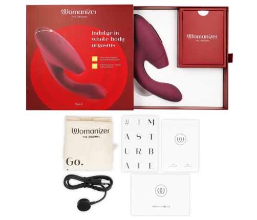 WOMANIZER - DUO 2 STIMULATOR BORDEAUX