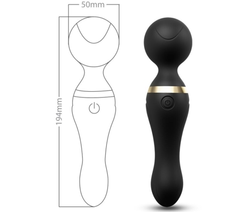ARMONY - FREEZA MASSAGER & VIBRATOR SUPER FLEXIBLE HEAD BLACK