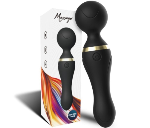 ARMONY - FREEZA MASSAGER & VIBRATOR SUPER FLEXIBLE HEAD BLACK