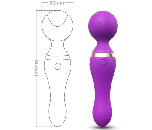 ARMONY - FREEZA MASSAGER & VIBRATOR SUPER FLEXIBLE HEAD PURPLE