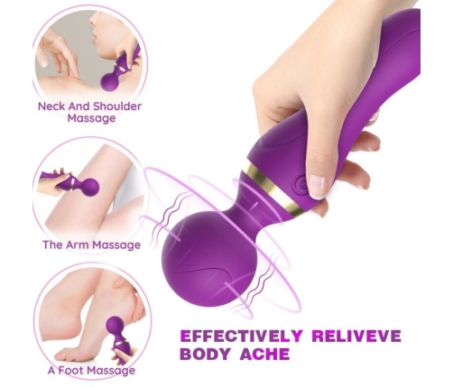 ARMONY - FREEZA MASSAGER & VIBRATOR SUPER FLEXIBLE HEAD PURPLE