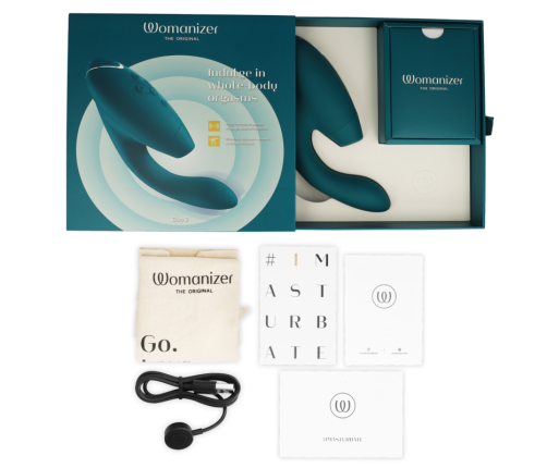 WOMANIZER - DUO 2 STIMULATOR BLUE PETROL