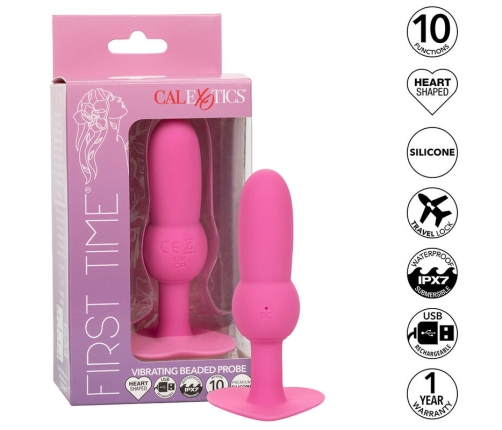 CALEXOTICS - FIRST TIME PLUG ANAL CON CUENCAS 10 VIBRACIONES ROSA