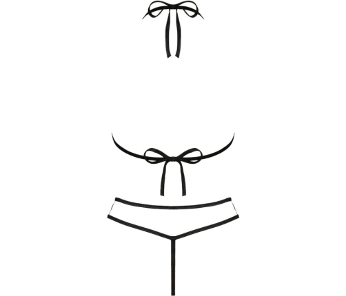 LIVCO CORSETTI FASHION - JIMENA LC 20216 BRA + THONG BLACK ONE SIZE