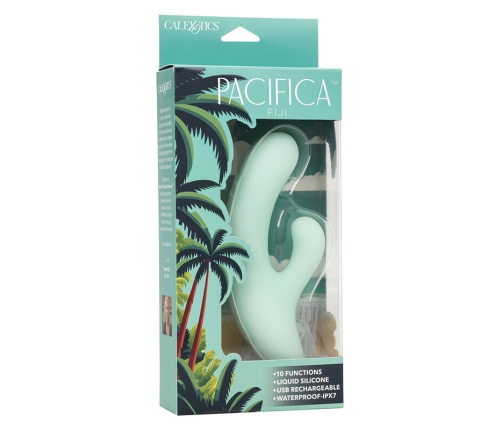 CALEXOTICS - PACIFICA FIJI VIBRADOR Y ESTIMULADOR PUNTO G 10 VIBRACIONES AQUA