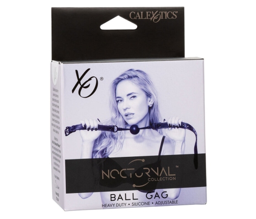 CALEXOTICS - NOCTURNAL MORDAZA DE BOLA SILICONA NEGRO